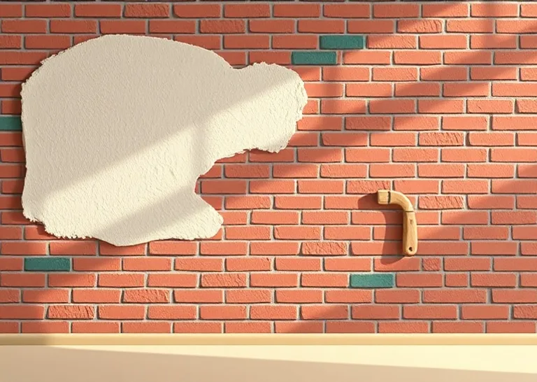 Application d'un enduit décoratif à la lisseuse sur un mur